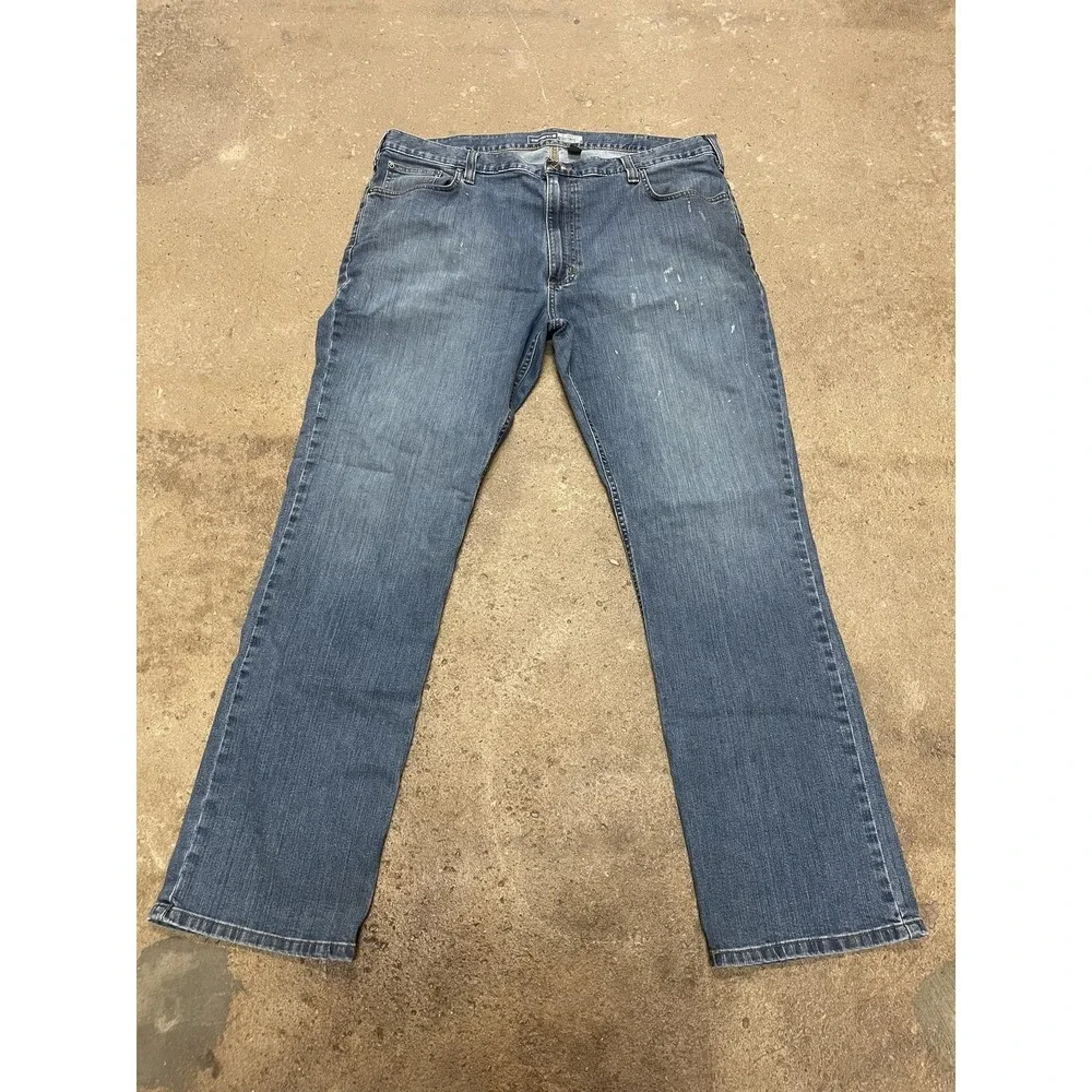 Carhartt Rugged Flex Relaxed Fit Jeans Mens‎ 42x34 Blue Denim 5-Pocket BD2804-M